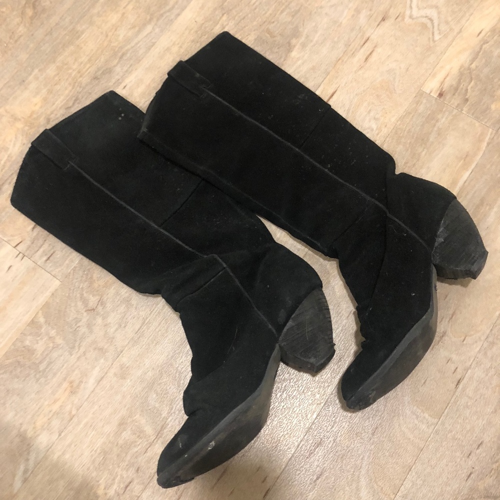 Issac distressed Leather suede boots size 7